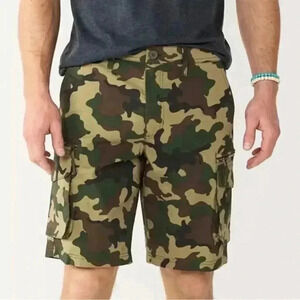 SONOMA Flexwear Men’s Size 42 Tech Cargo Shorts Camo print NWT